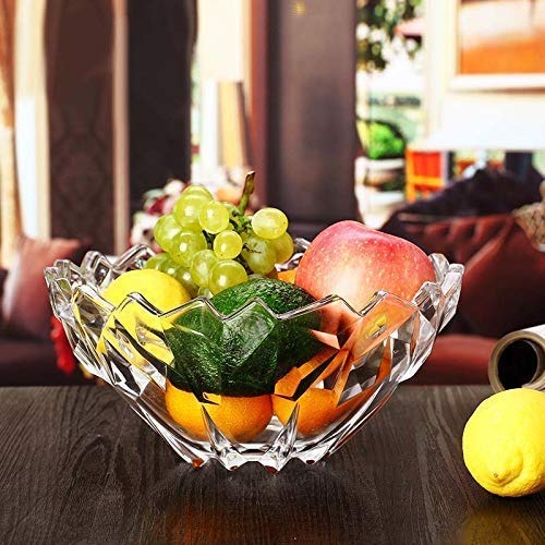 Fructiera tip Bol din Sticla pentru prajituri, torturi, fructe, aperitive, 24 cm