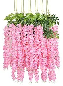 Crenguta Wisteria/Glicina Artificial pentru Aranjamente Florale, 110 cm