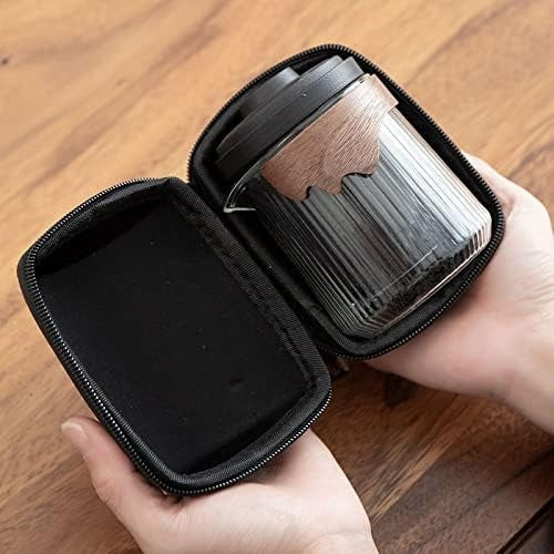 Set de ceai pentru Calatorie , 4 cesti , infuzor si geanta