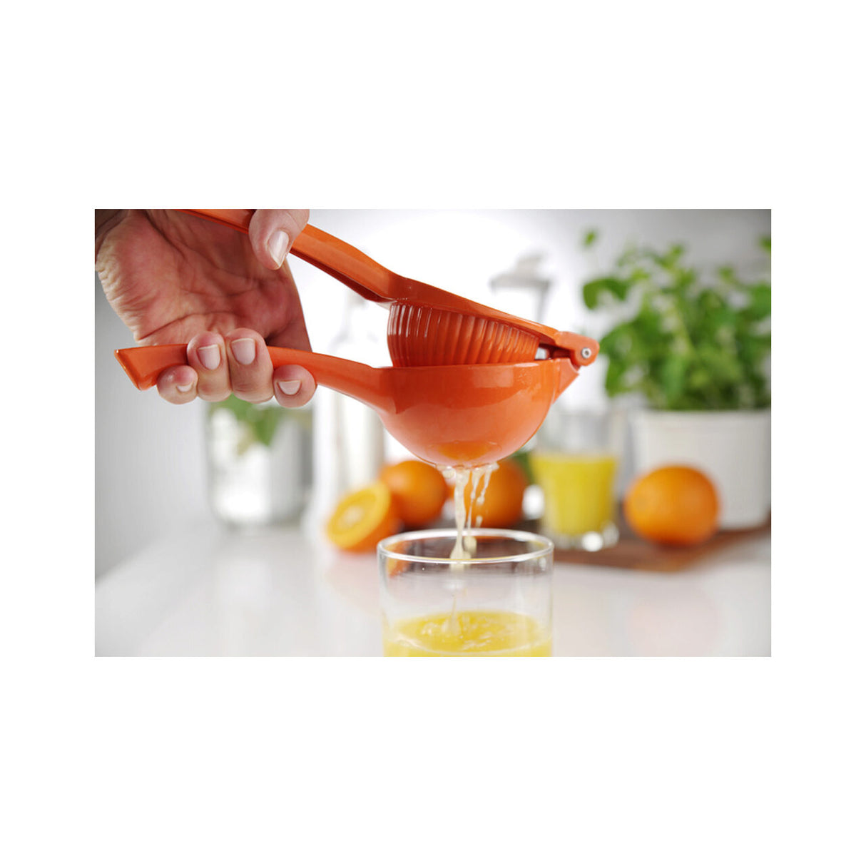 Storcator manual pentru Citrice, Aluminiu, Portocaliu 23x8 cm