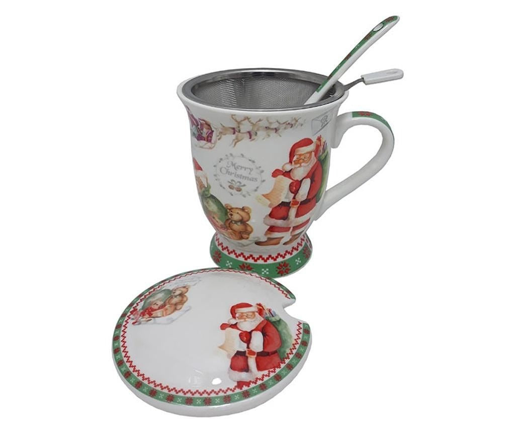 Cana de ceai Ceramica cu Infuzor si Lingurita , 250 ml