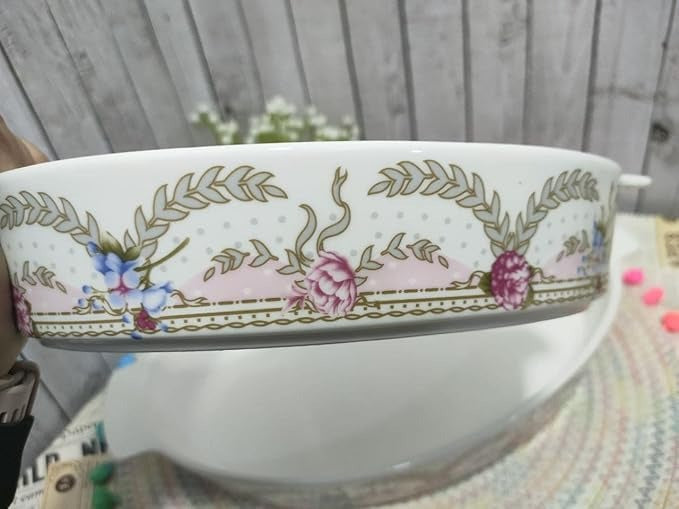 Set 3 Tavi ceramica cu manere, Model Floral