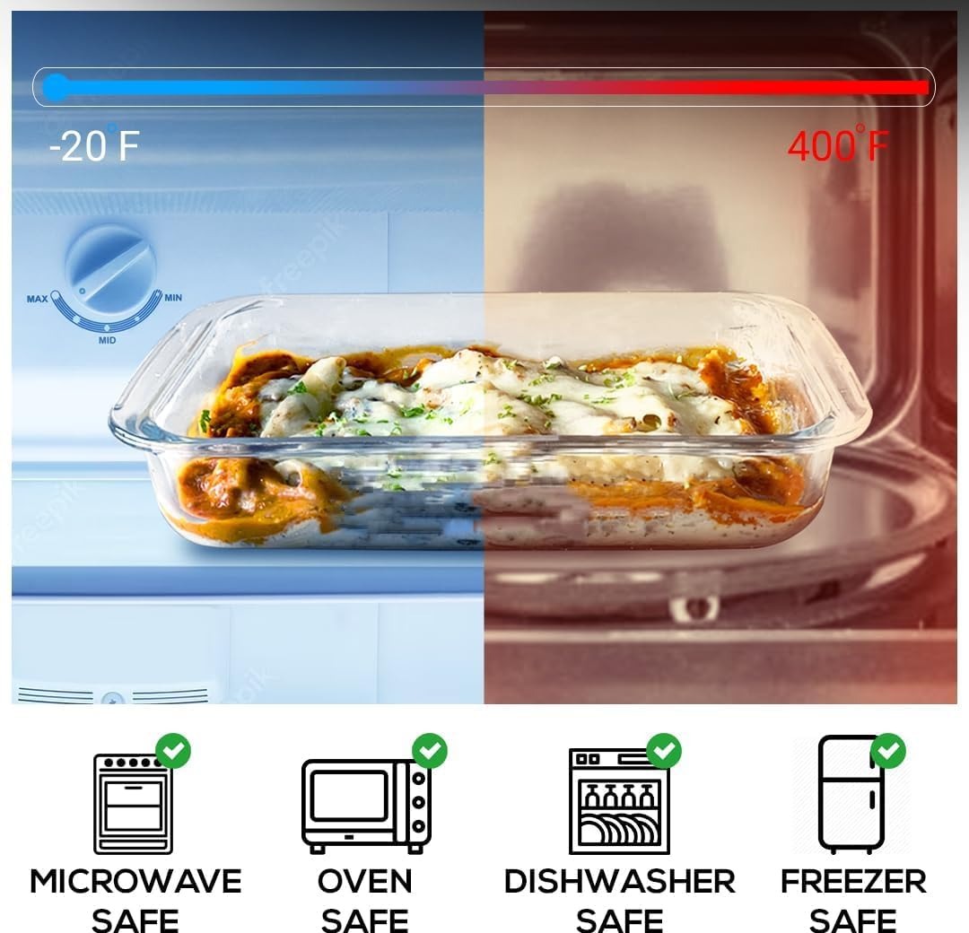 Set 3 tavi dreptunghiulare pentru cuptor din Yena, cantitate 1/1,6/2,2 litri
