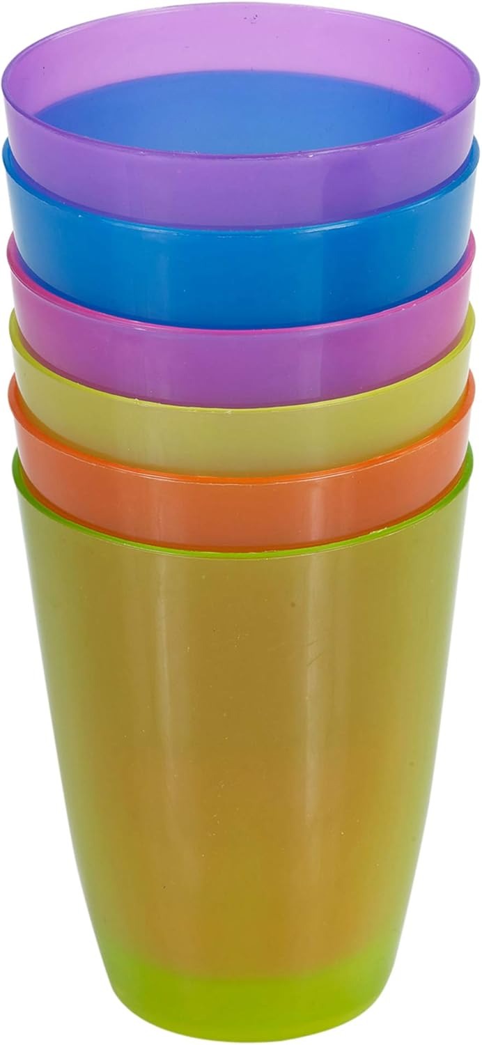 Set 6 pahare din plastic , 270 ml