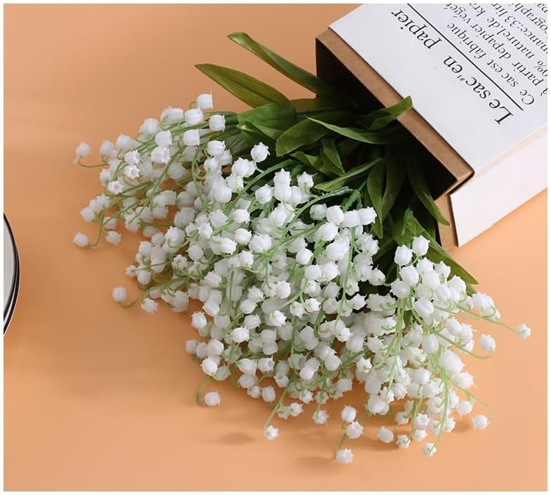 Fir/Buchet 5 floari artificiala – Lacramioare/Margaritar, 35 cm