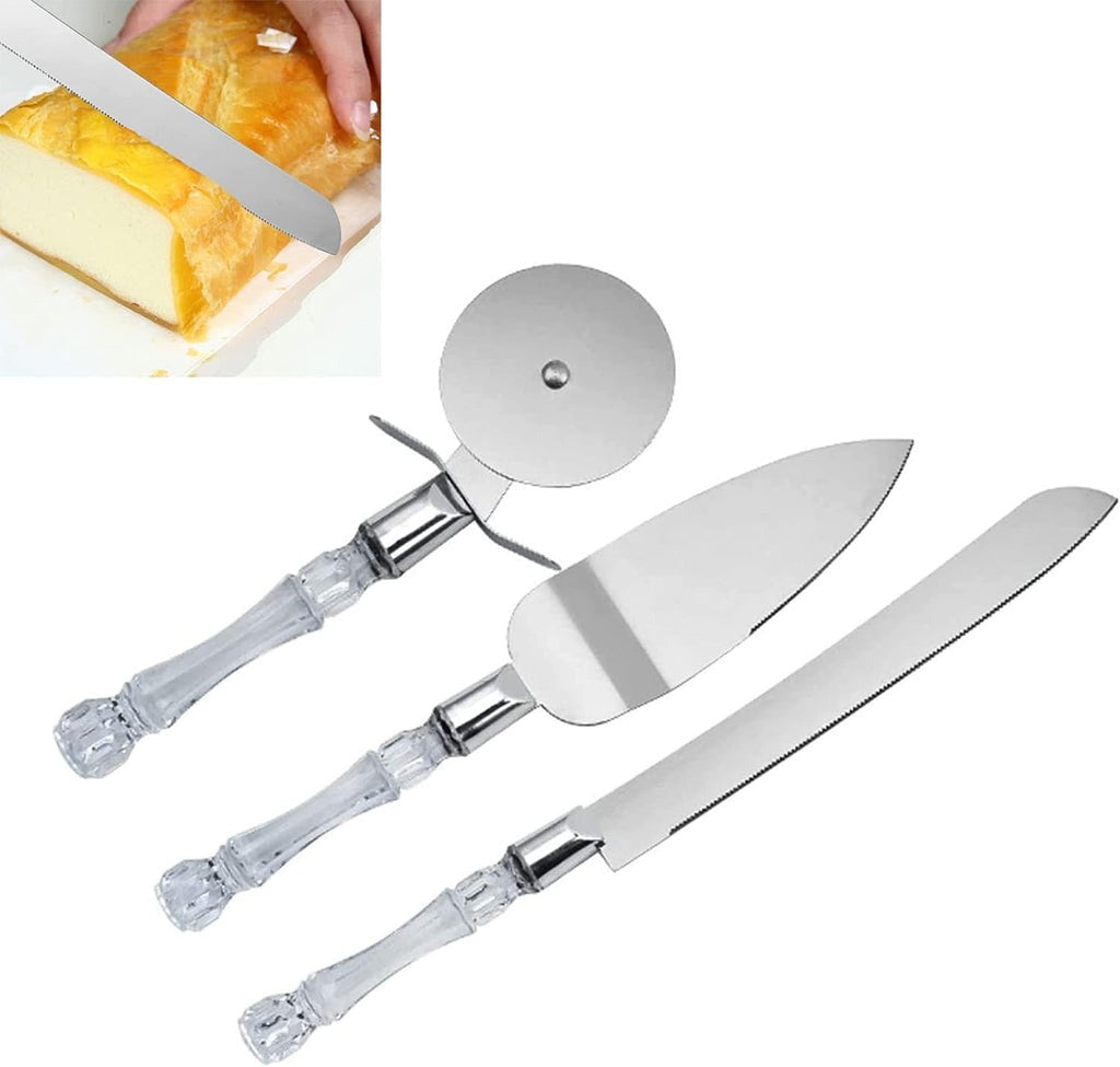 Set 3 ustensile pentru Tort si Prajituri, Metal