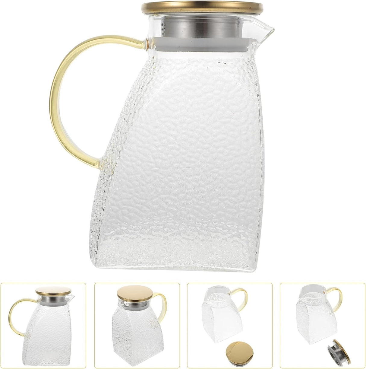 Carafa Sticla , 1800 ml, cu capac metalic