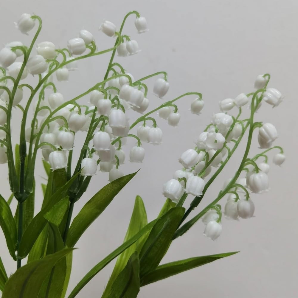 Fir/Buchet 5 floari artificiala – Lacramioare/Margaritar, 35 cm