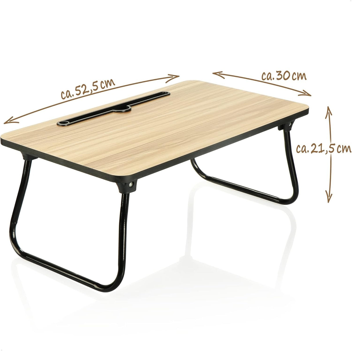 Masa pliabila cu picioare pentru pat , din mdf,52x30x22