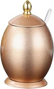 Set 3 recipiente condimente pe suport cu lingurite, Inox