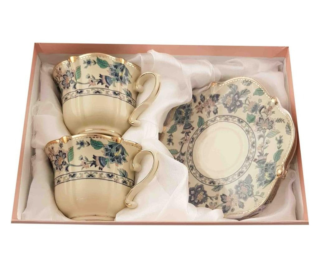 Set Cadou 2 Cesti cu Farfurii elegante, Cutie Cadou, Vintage