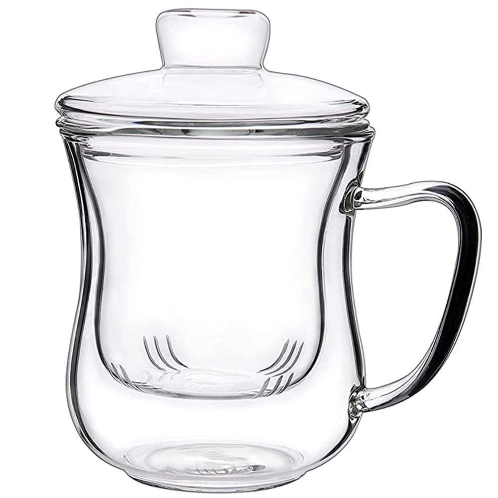 Cana cu Capac si Infuzor pentru Ceai, Sticla Termorezistenta