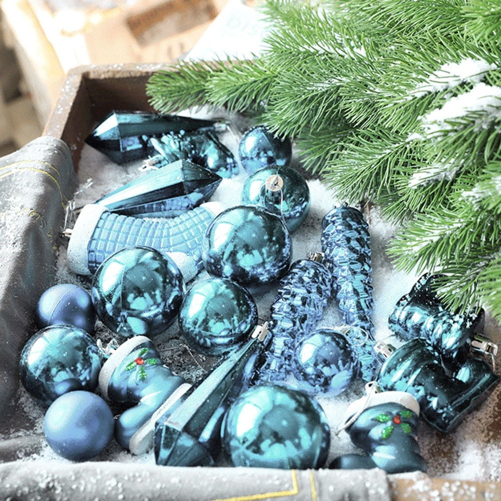 Set 21 de Ornamente Brad , Diverse Forme si Dimensiuni, Plastic