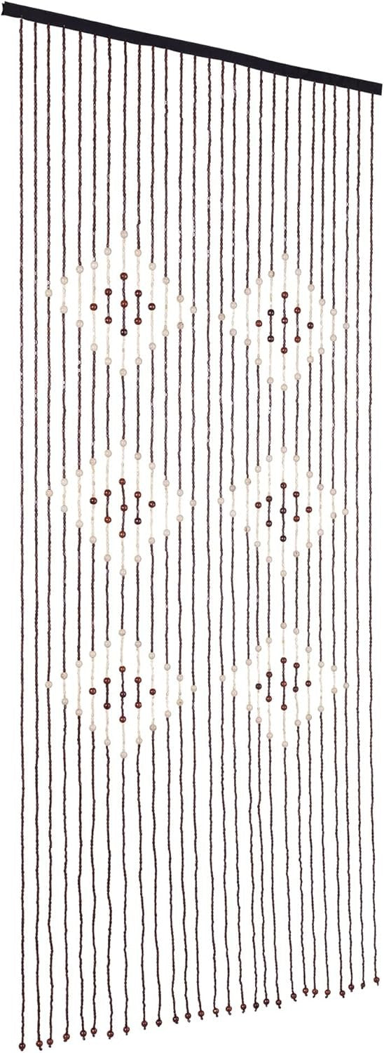 Perdea Usa cu Margele din Lemn , 90x195 cm