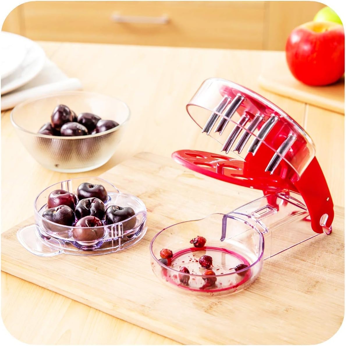 Aparat de scos samburi cirese/visine 6 in 1 , Manuala