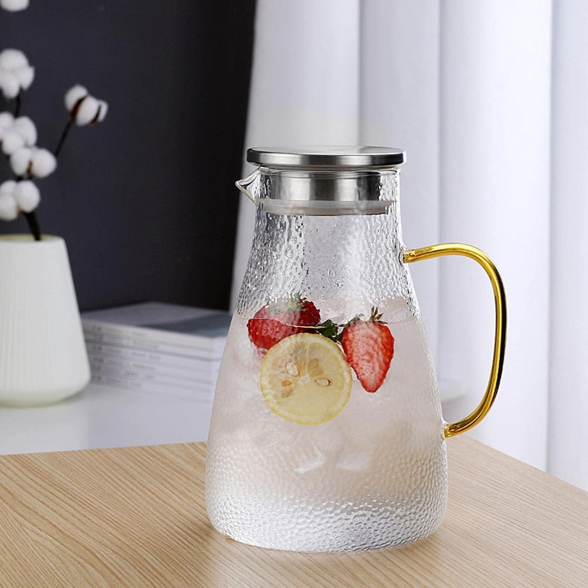 Carafa Sticla , 1.8 L, cu capac metalic