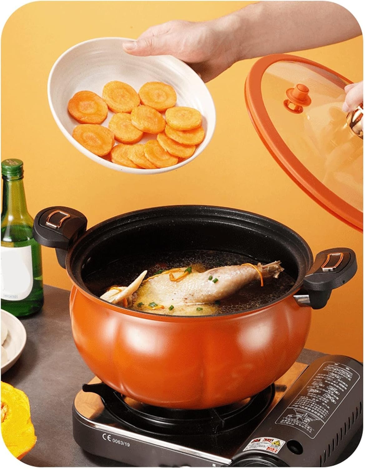 Oala Multifunctională sub Presiune din otel inoxidabil,Antiaderenta, 8L ,28 cm