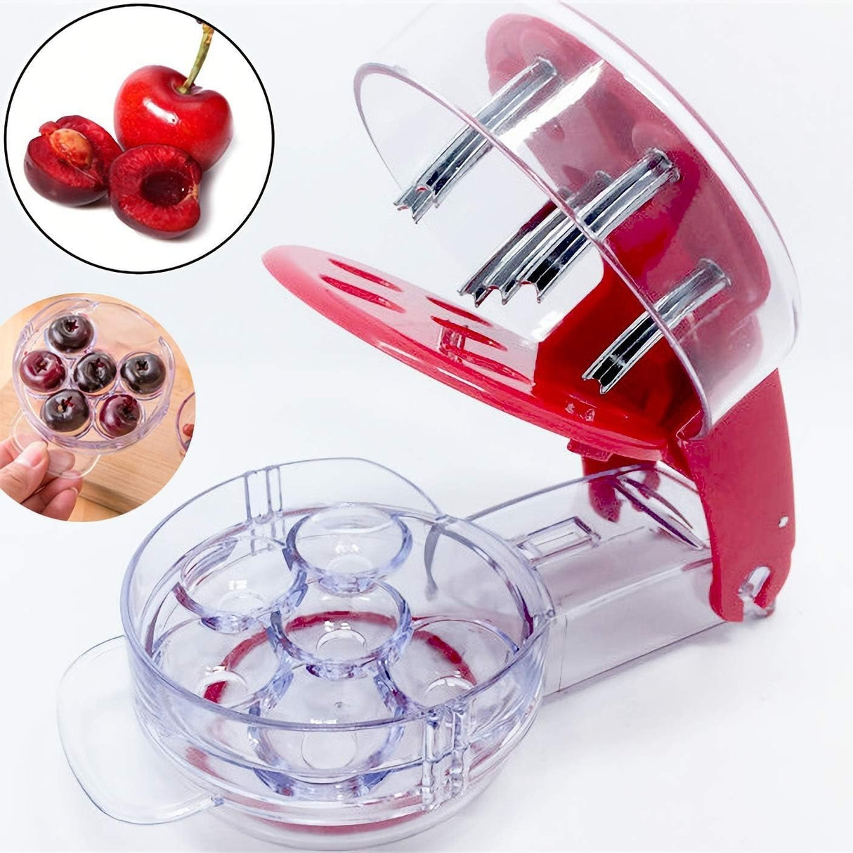 Aparat de scos samburi cirese/visine 6 in 1 , Manuala