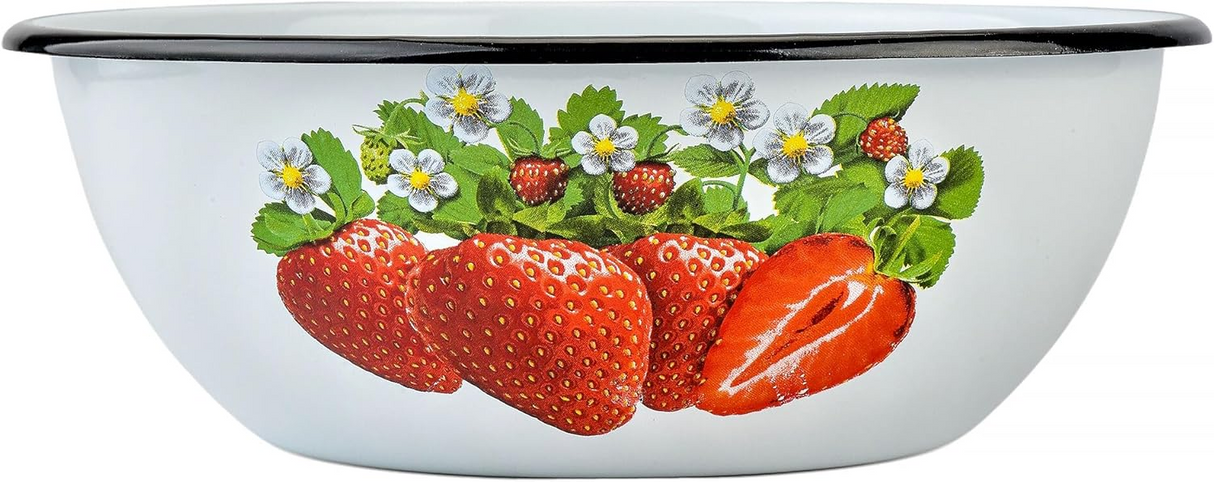 Bol/Castron Emailat cu decor , 0.6/1.5/2.5 Litri