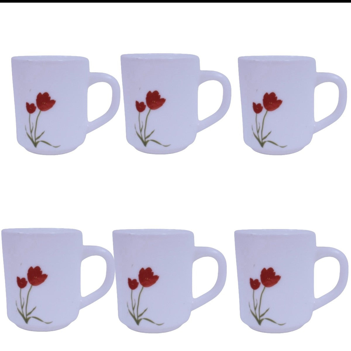 Set 6 piese, Opal, Model Lalele , Farfurii / Cani/ Boluri