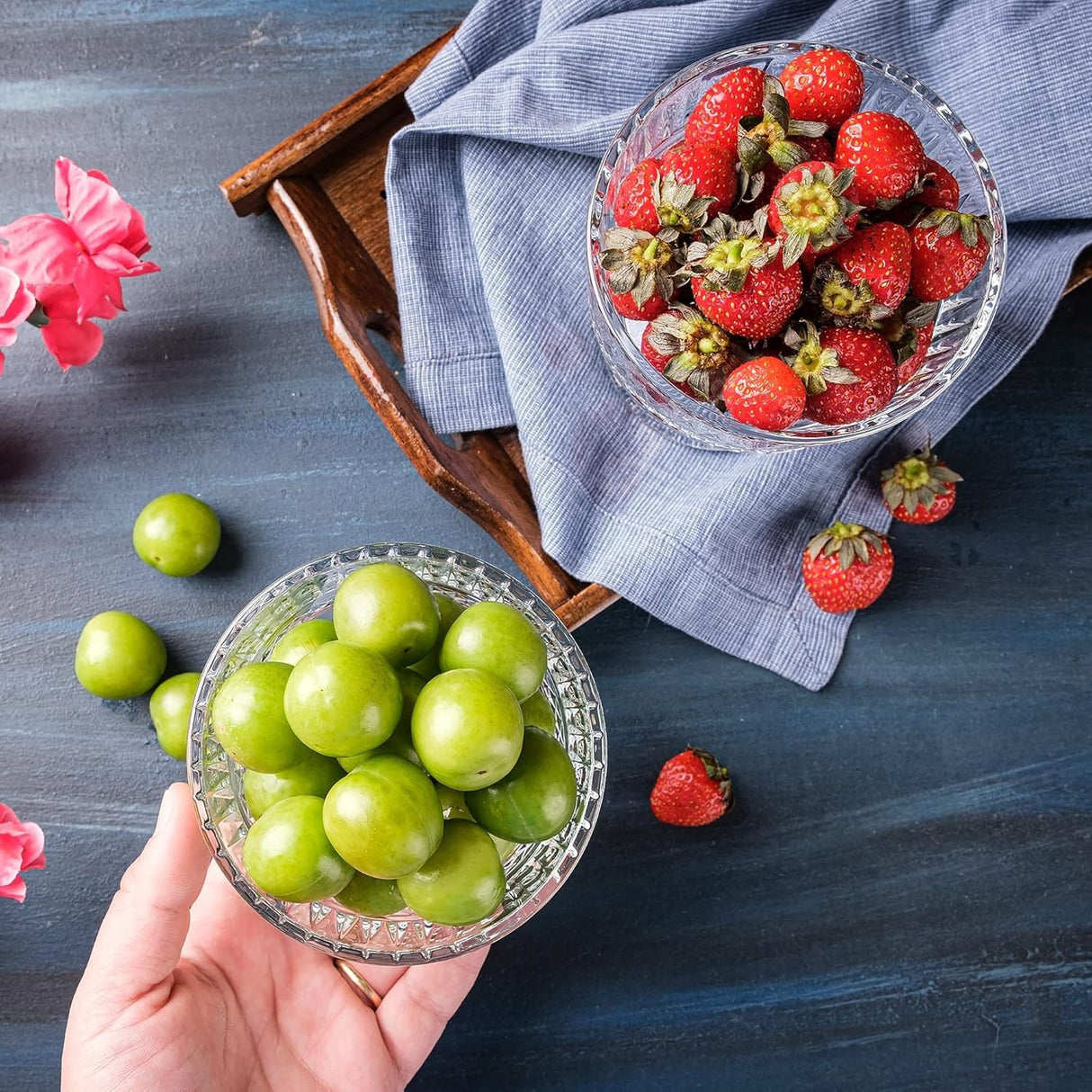 Set de 2 Cupe Inghetata cu picior, 250 ml