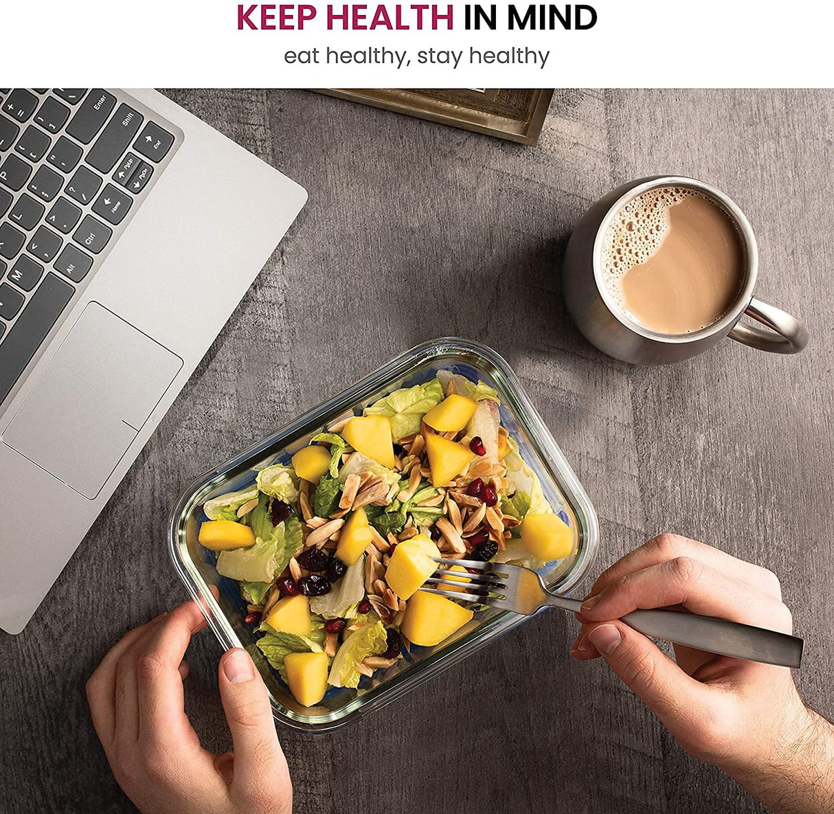 Caserola sticla pentru depozitarea alimentelor cu capac plastic etans