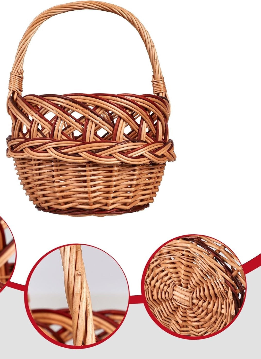 Cosulet din Rachita pentru Fructe, 20x30 cm