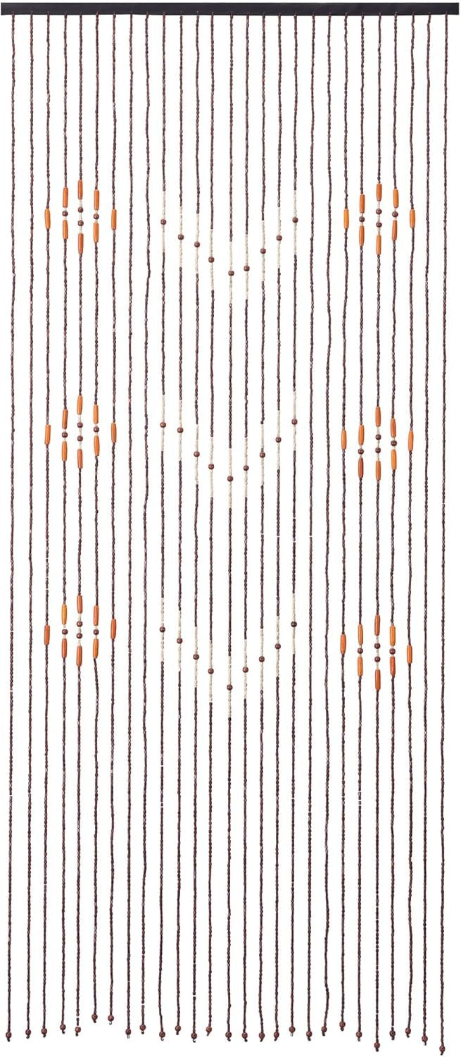 Perdea Usa cu Margele din Lemn , 90x195 cm