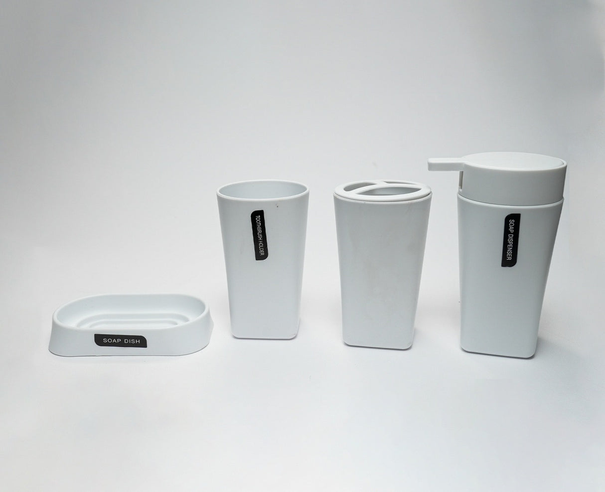 Set Accesorii de Baie, 4 piese,Plastic