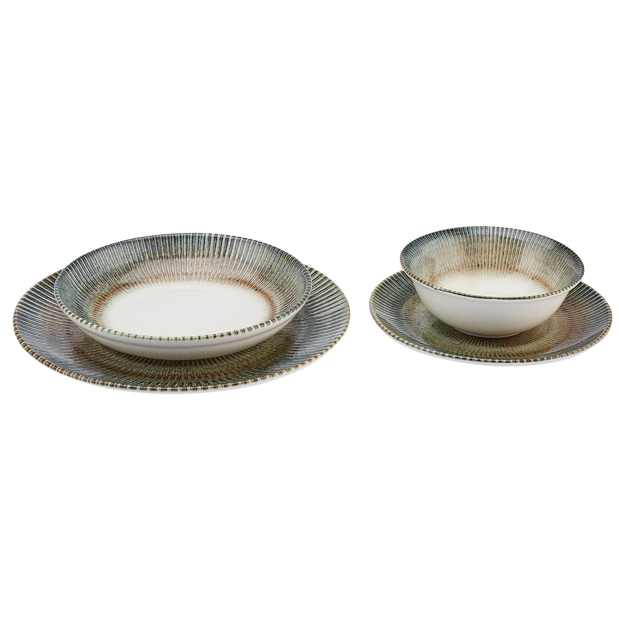 Set Complet Serviciu De Masa din Portelan, 24 de Piese, pentru 6 Persoane