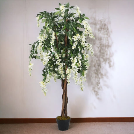 Arbore artificial wisteria 180 cm , verde-alb