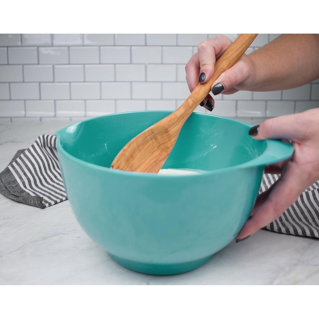 Castron cu cioc si maner, 2L , Verde