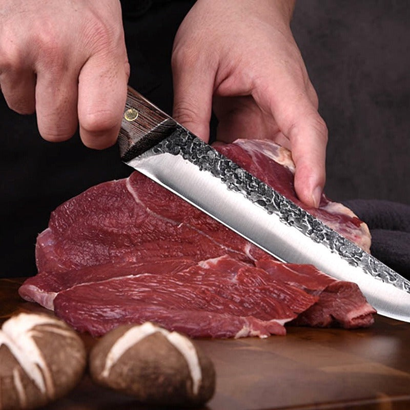 Cutit de Macelarie pentru Transat, Otel,Lama Groasa ,30 cm - Lama 20 cm