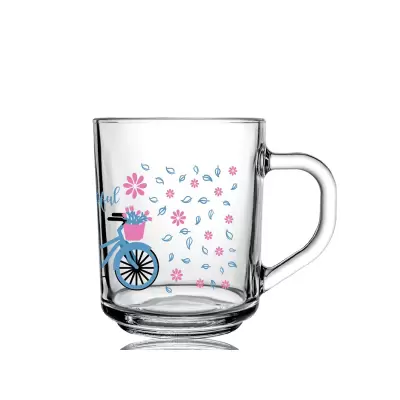 Set 6 cani sticla , diverse modele , 246 ml
