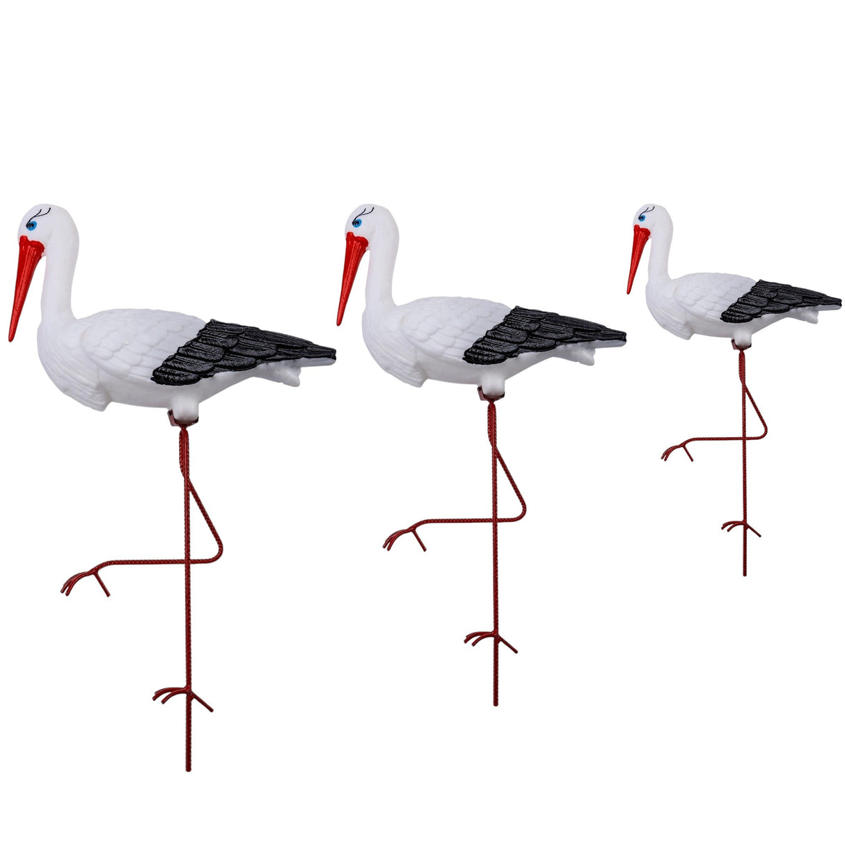 Set de 3 Berze Decor Gradina Plastic 55cm, 65 cm, 100 cm