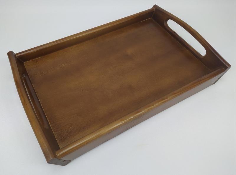 Tava de mic dejun Pliabila din Lemn 43 cm * 27cm, inaltime pe picioare 21 cm, maro