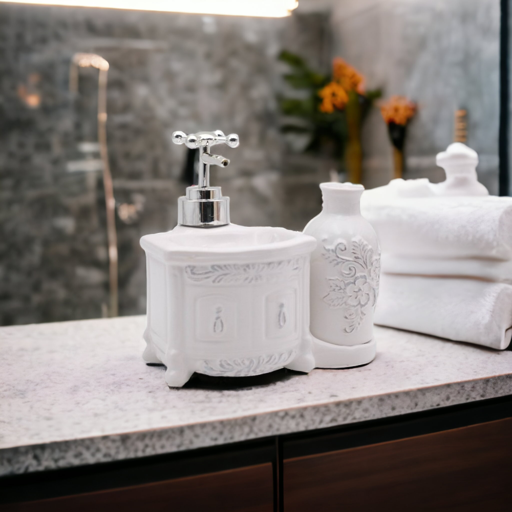 Set 2 dozatoare pentru Sapun, Ceramica, 13x16x10 cm