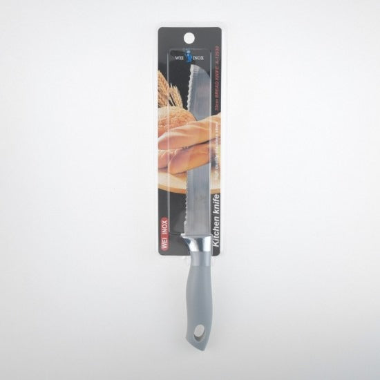 Cutit de paine din Inox, Maner Plastic, 32,5 x 3 cm