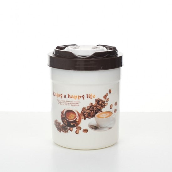 Set 4 recipiente pentru Condimente cu Lingurite si Capace, Plastic