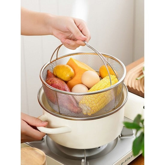 Cos pentru Friteuza sau Legume, Metalic, cu Maner
