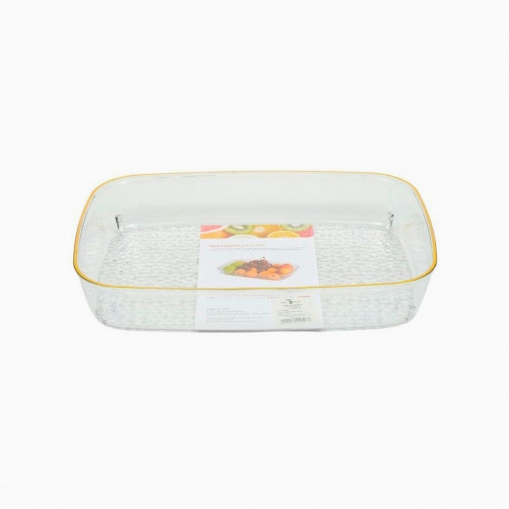 Tava Decorativa Eleganta Pentru Servire Aperitive, Prajituri, Fructe, 26 x 17.5 x 4.5 cm