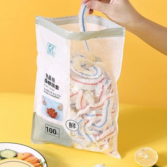 Set de 100 Pungi tip Capac, Reutilizabile Și Flexibile