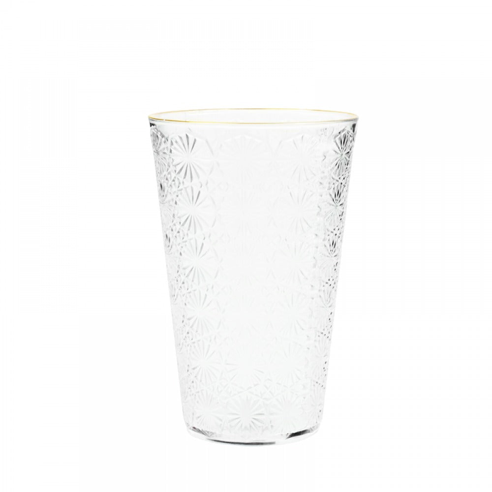 Borcan cu Robinet si Suport pentru Limonada , Sticla+Bambus + 6 pahare plastic 8x13 cm