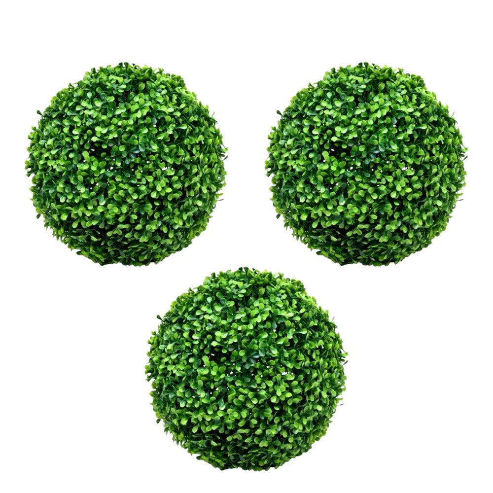 Set 3 Plante artificiale, Minge din iarba Buxus