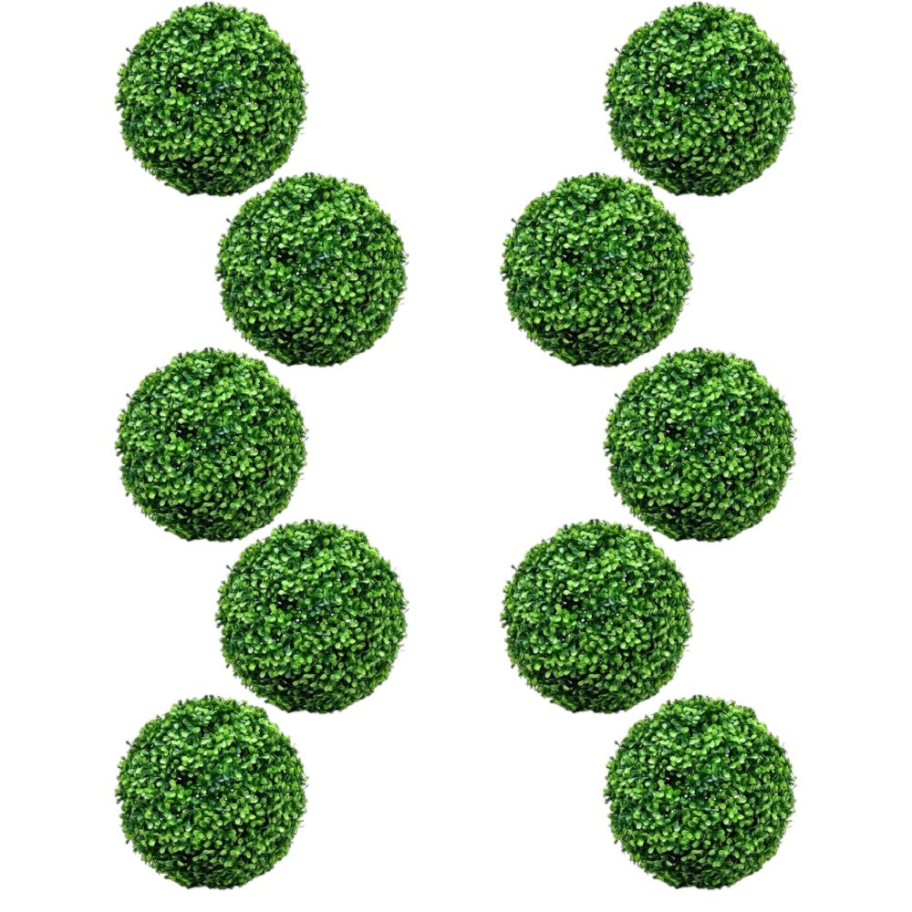 Set 10 Plante artificiale, Minge din iarba Buxus