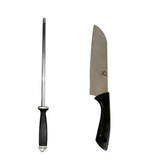 Set Macelarie,Masat 42 cm si Cutit Bucatarie 30cm , 120 g