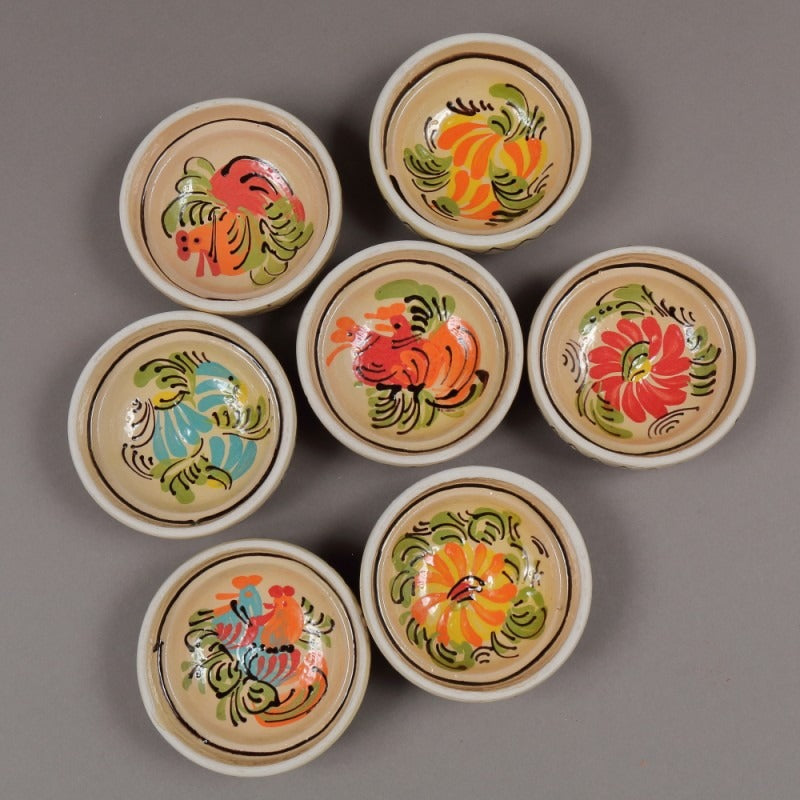 Castron Ceramica , pictat manual , 16*7 cm,800 ml