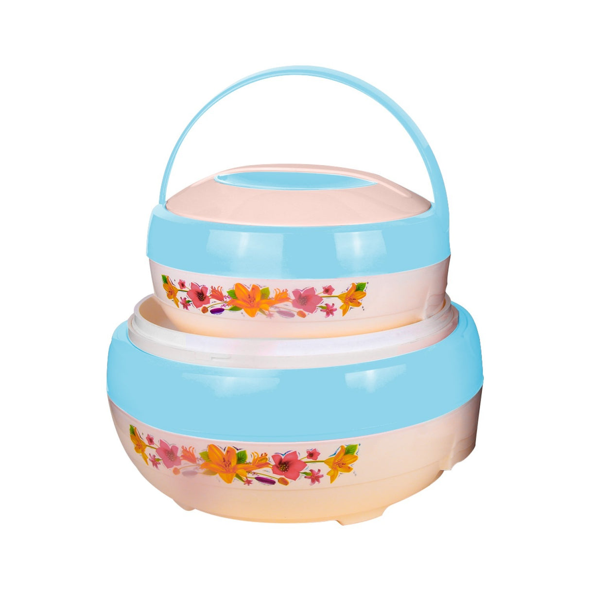 Set 2 Caserole Termice cu interior din inox , 2.5 si 5 Litri