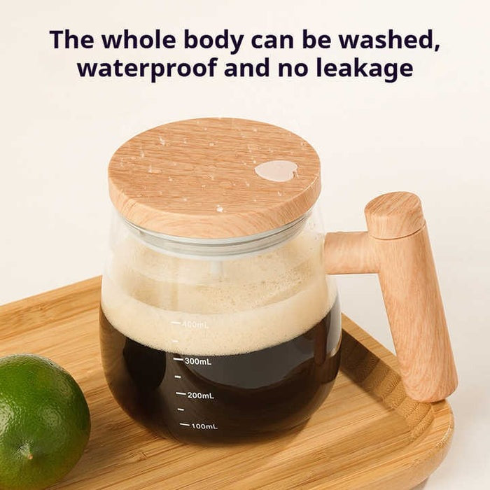 Cana Electrica gradata cu Amestecare Automata ,Sticla Borosilicata, 400ml, USB