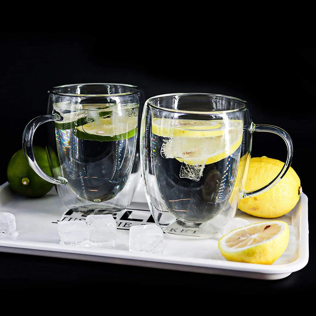 Cana de Cafea cu Pereti Dubli, Sticla Termorezistenta, pentru Caffe Latte, 550ml ST3